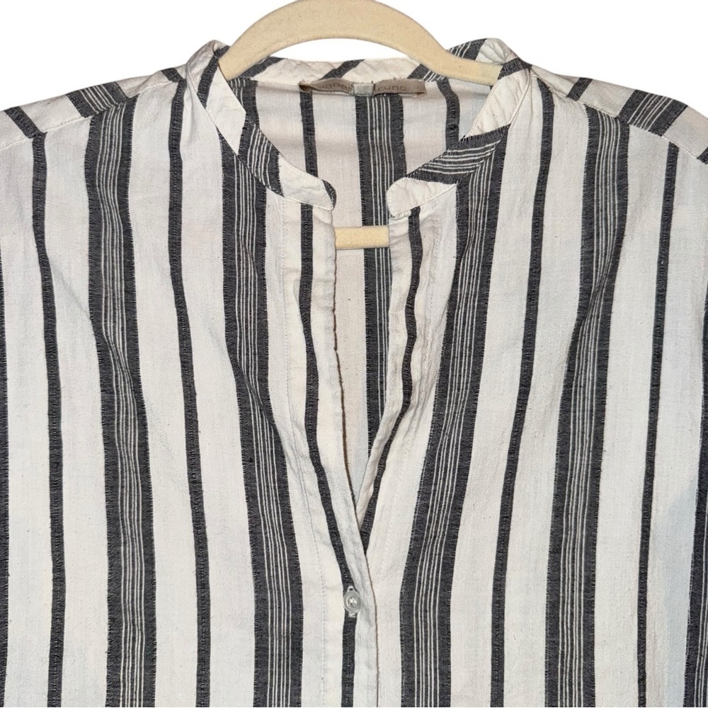 VANESSA BRUNO Blue Stripe 100% Cotton Button-Up Shirt EU 38 US Size M/6 - Picture 4 of 14